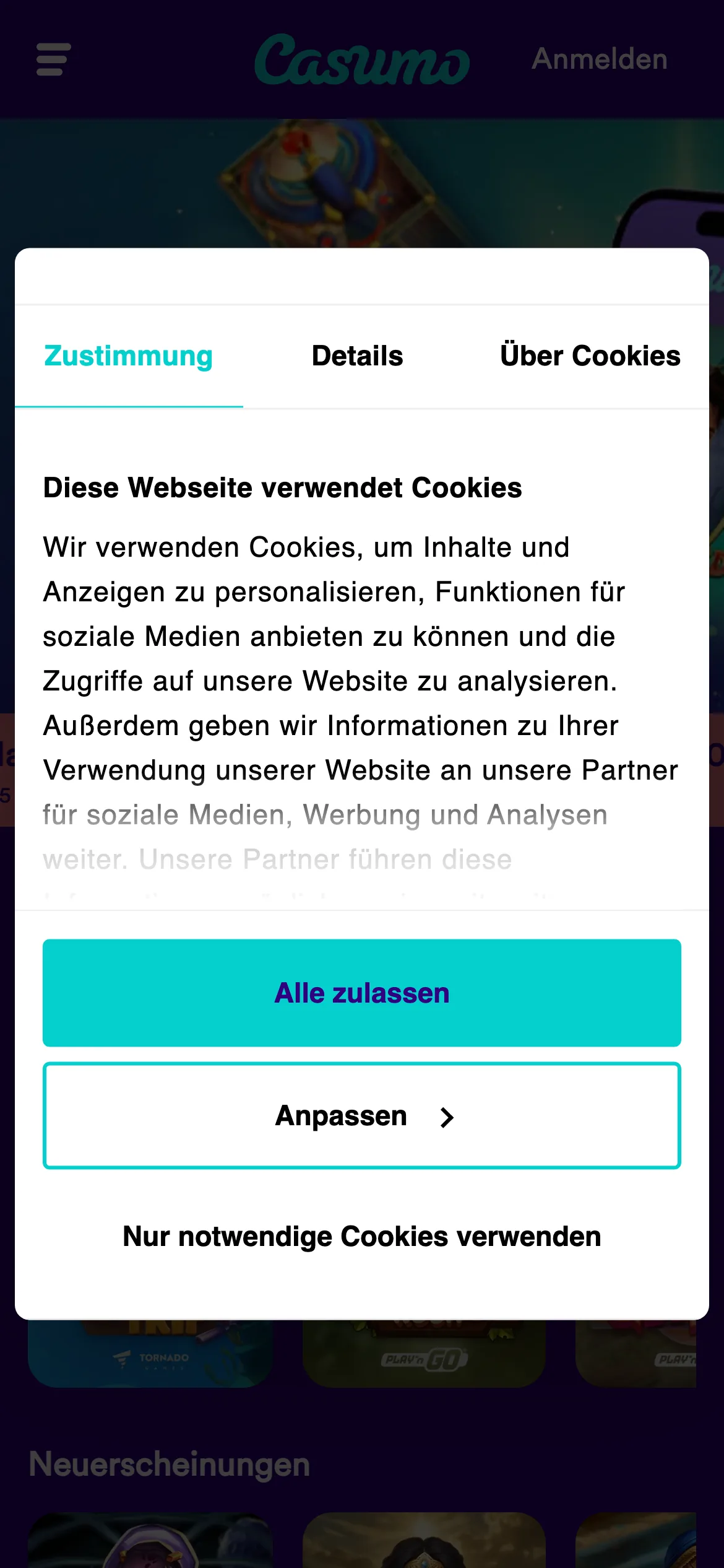 Casumo — mobile-homepage