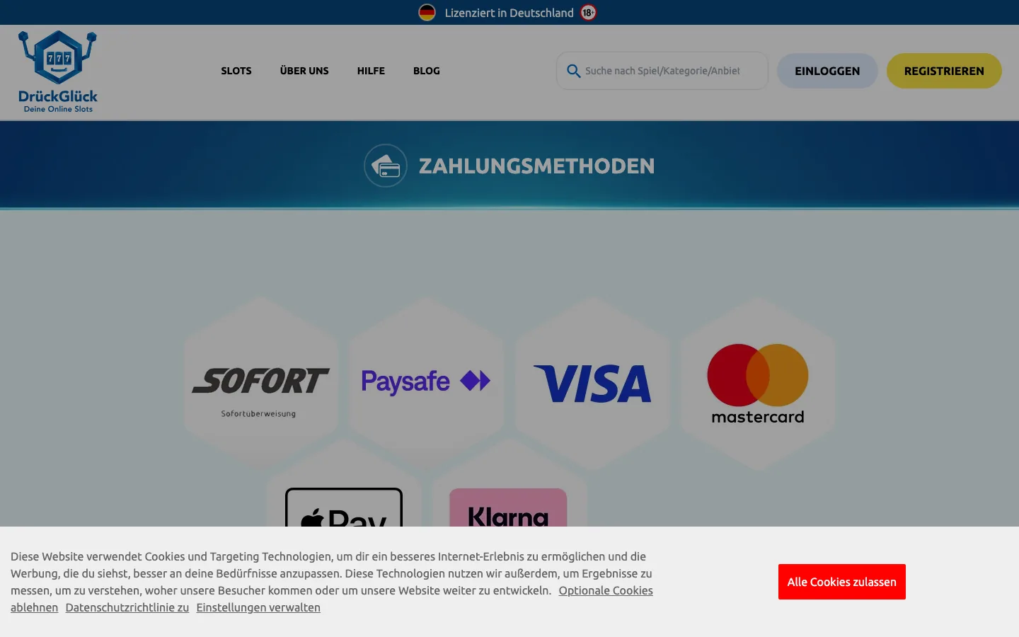 DrueckGlueck — payment-page