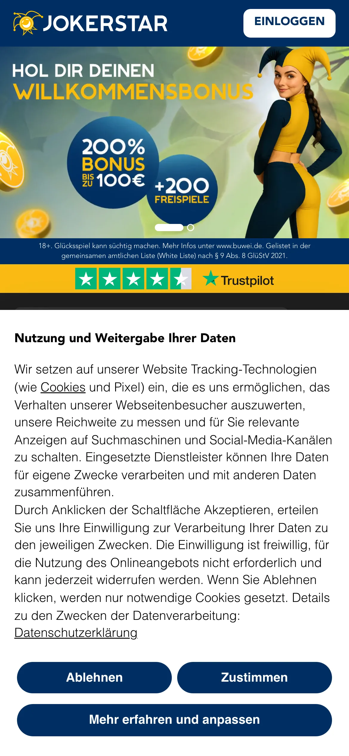 Jokerstar — mobile-homepage