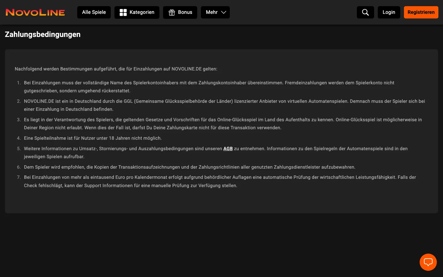 Novoline — payment-page