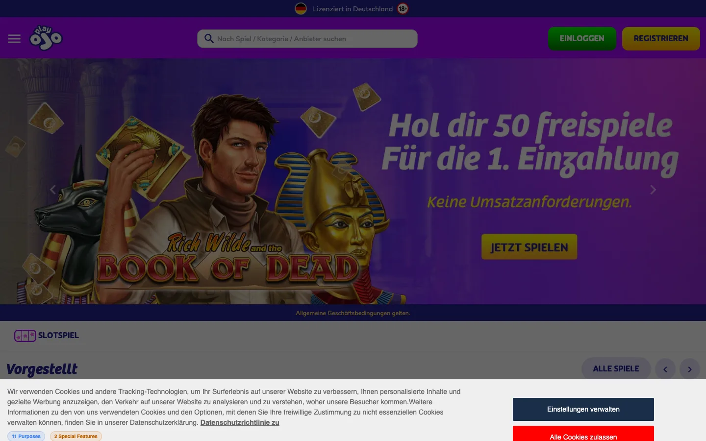 PlayOJO — hero