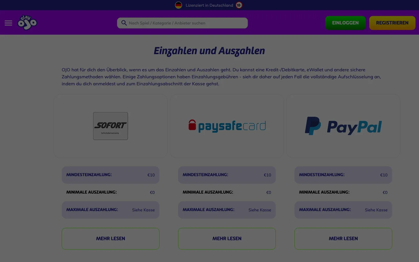 PlayOJO — payment-page