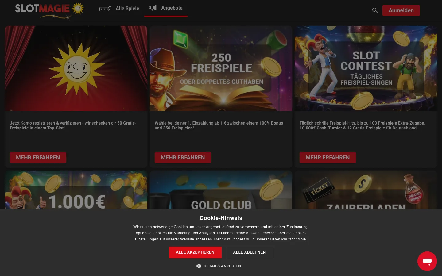 SlotMagie — bonus-page